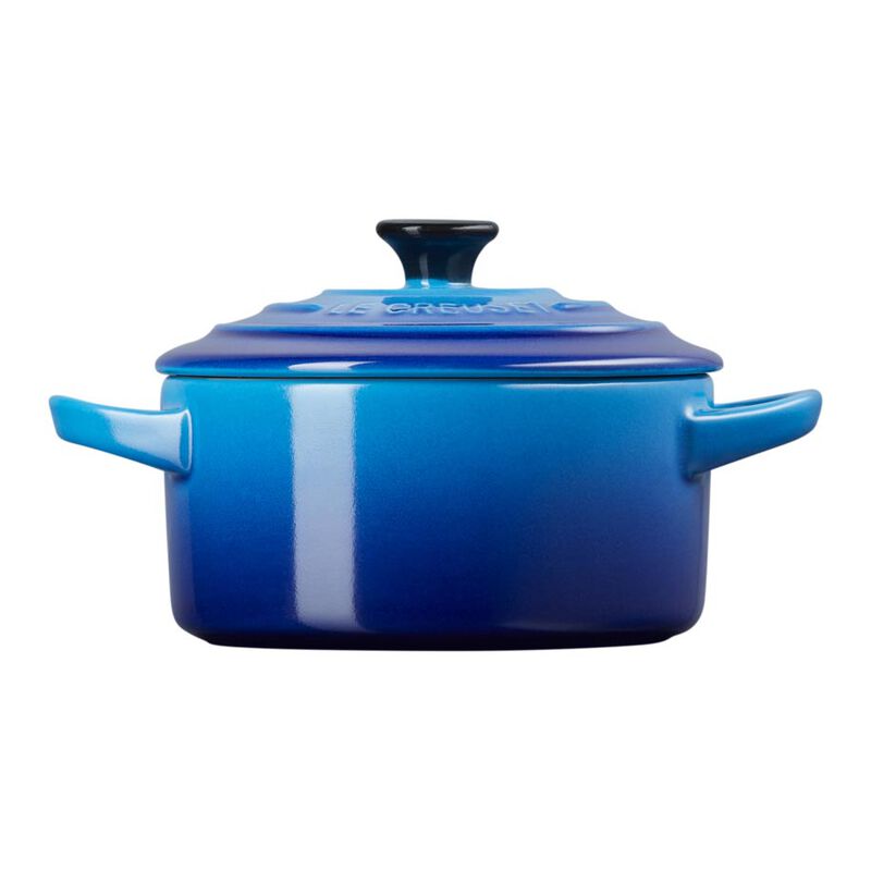 Le Creuset Mini Round Casserole 10cm - Azure Blue image number 1